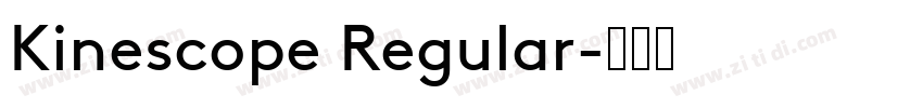 Kinescope Regular字体转换
